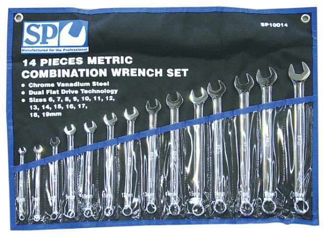 SP - 14PC METRIC COMBINATION SPANNER SET 